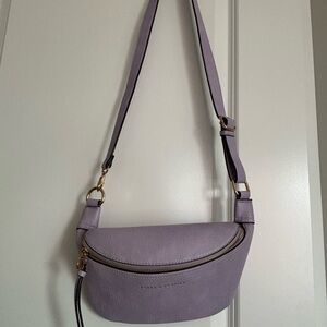 Poppy & Peonies Lavender Crossbody Bag